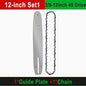 12" Guide Bar & 45 Link Chain Set 3/8"LP Pitch 0.050" Groove Width Rounded Teeth Alloy Chainsaw Components 12 Inch Electric Saw