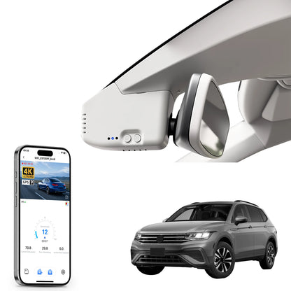 Mangoal 4K Dash Cam GPS WiFi & APP For Volkswagen Tiguan Gen2 AD BW Dash Car Camera 2018-2024 Plug and Play