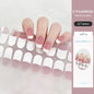 16/22 Tips Semi Cured Gel Nail Stickers for UV Lamp Designer Adhesive Nail Gel Wraps DIY Long-lasting  Nail Decoration
