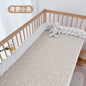 1pcs 130*70CM Breathable Cotton Fitted Crib Sheets for Baby Crib Mattress Cover Soft Bedding Set of Solid Color Infant Bed Sheet