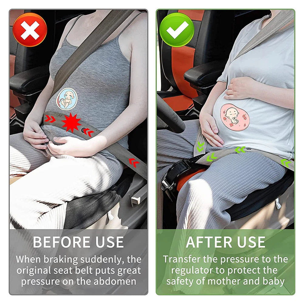 Car Seat Safety Belly Support Belt For Pregnant Woman Maternity Moms Belly Unborn Baby Protector Adjuster Extender Accessories