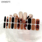 20/22Tips UV Semi cured Gel Nail Stickers Waterproof Long Lasting Full Gel Nail Wraps Press On Nail Decal DIY Manicure