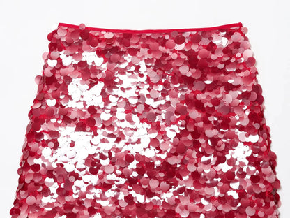 Summer New Women's Design  ort  Skirt with Inner  Bead Decoration Casual Sle Polyester Fiber Knitted A-Line...