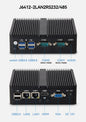 BEBEPC Fanless Industrial Mini PC with Intel Celeron J6412 J1900 Support Linux Computer with 2xRS232/485 2xGbE LAN Win10 Ready