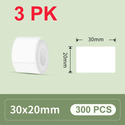 30/40mm Width Thermal Label Paper Roll White Self-adhesive Sticker Waterproof Barcode Food Price DIY Tag For Printer M220 P50