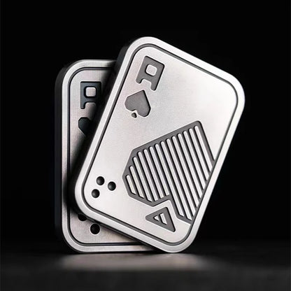 Fidget Spinner AA KK Fingertip Gyro Solution Pressure Reduction Toy Push Poker Push Card EDC Metal Toys Adult Gifts