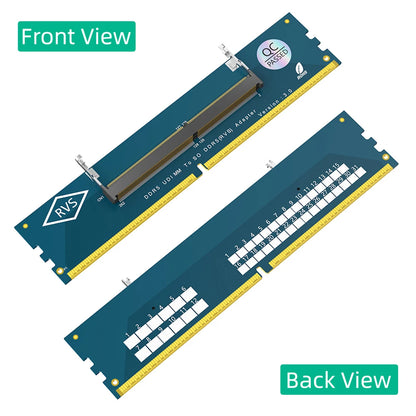 5-1PC Laptop SO DDR5 RAM To Desktop DDR5 U-DIMM Adapter Laptop To Desktop SO-DIMM To PC DIMM Card DDR5 Memory RAM Adapter Card