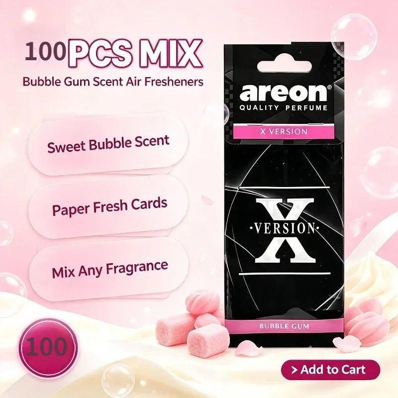 Version X Hanging Car Fragrance Paper Scent Cards 6 Mixed Scents For Car Home And Outdoor Scene Decoration