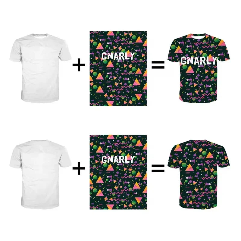 New DIY Pattern T-Shirt For Men Women Personalized Custom 3D Printed T Shirts Summer Casual Short Sleeve O-Neck Tops Street Tees