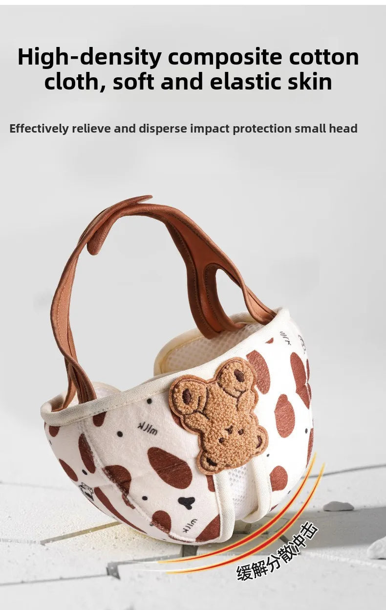 1-3T Toddler Baby Head Protector Safety Hat Cute Bear Bunny Baby  Prevent Injured Helmet  for Crawling Walking Learning Headgear