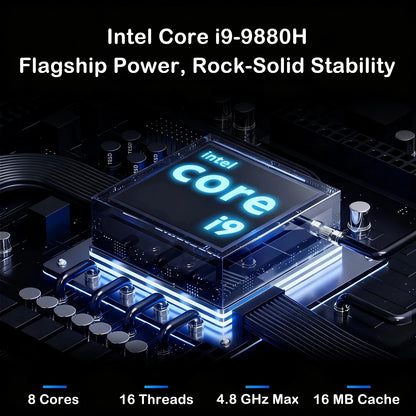 New 15.6" Laptop Intel Core I9-9880H 32GB RAM 2TB SSD Ultra Slim Gaming Laptop 1920*1080 Windows 11 Office Study Home Use