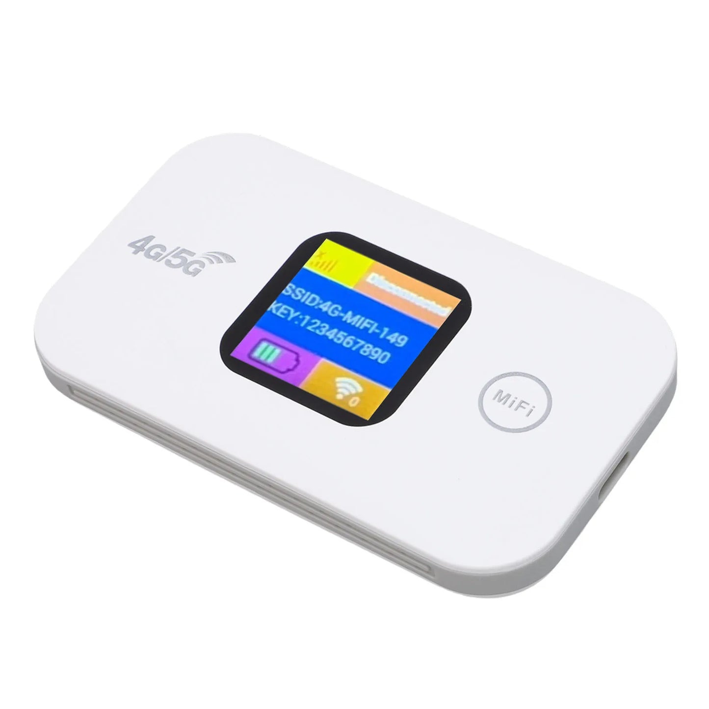 Travel WiFi Hotspot SIM Slot LED Display 4G 5G Mobile Hotspot 300Mbps Stable Connection Supports 10 Devices for Outdoor for RV
