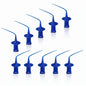 5/10/50/100pcs Dental Disposable Plastic Syringe Tips Endo Irrigation Root Canal Lateral Irrigation Needle Dia0.25mm Blue/White