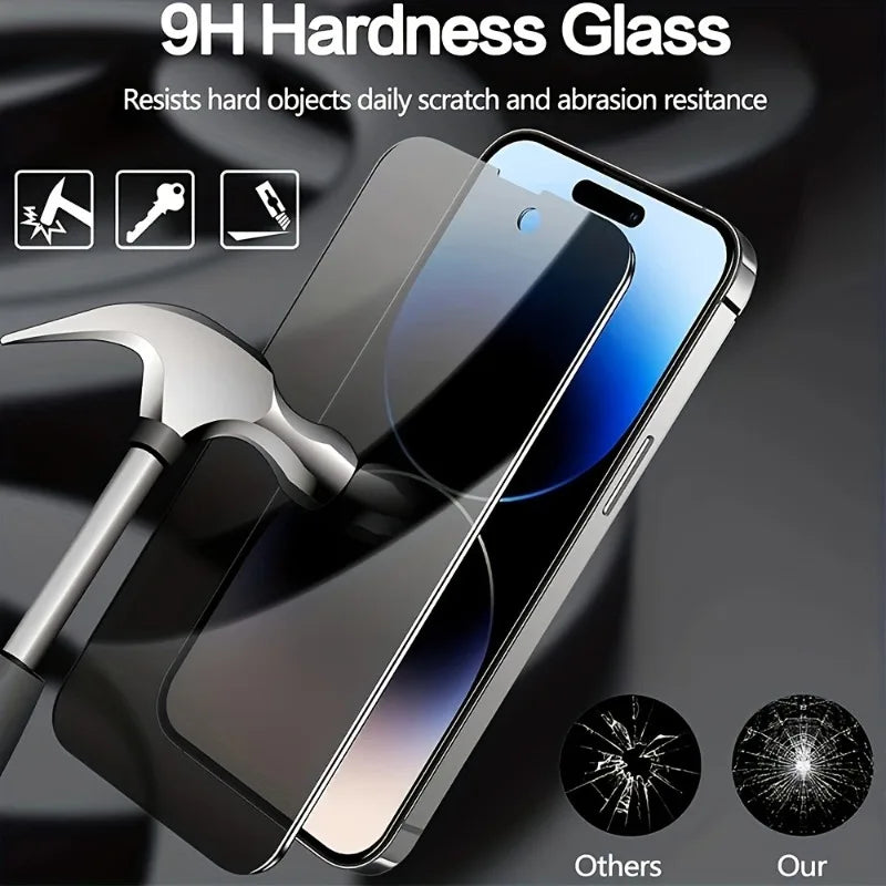 2Pcs Privacy Screen Protector for iPhone 17 16 15 14 Pro Max 16 15 14 PlusTempered Glass For iPhone 11 12 13 Pro XR XS Max Glass