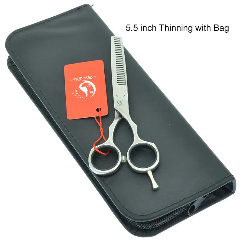 Meisha 5.5 inch Professional Hair Cutting Thinning Styling Tool Japan 440c Hairdressing Scissors Set Hair Salon Shears A0027A
