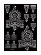 Flower Tattoo Stencil Reusable Henna Template for Hand and Body Henna Tattoo Design for Wedding Festival Party Tattoo Tools