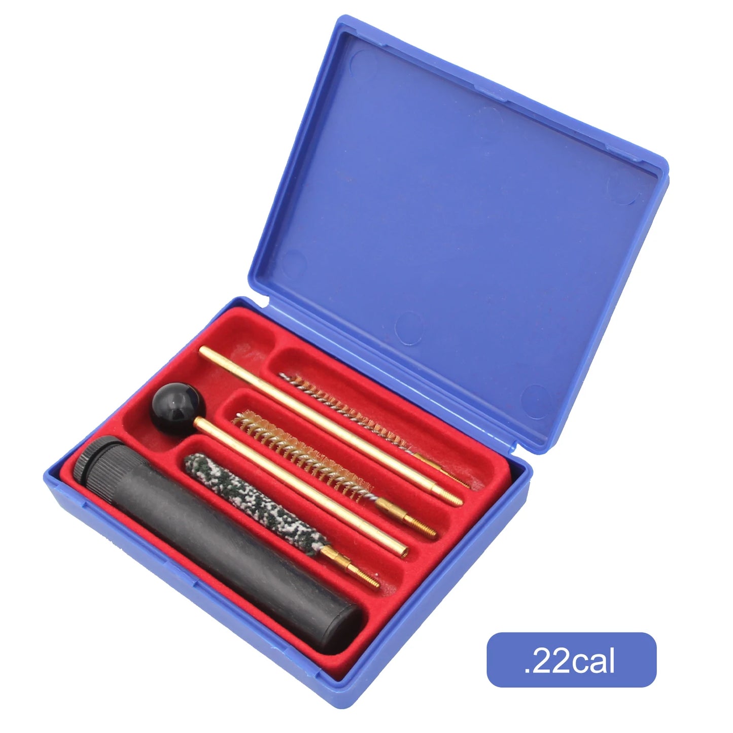 5Pcs/Set Gun Cleaning Kit Pistol Bore Cleaner Brush/Mop for .22/.223/.357/.38/.45 Cal 9mm 5.56mm Universal Gun Cleaning Set