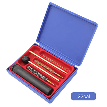 5Pcs/Set Gun Cleaning Kit Pistol Bore Cleaner Brush/Mop for .22/.223/.357/.38/.45 Cal 9mm 5.56mm Universal Gun Cleaning Set
