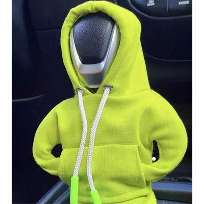 Car Hoodie Handle Shark Cute Hoodie Car Gear Shift Knob Cover Short Plush Manual Handle Gear Auto Interior Accessories