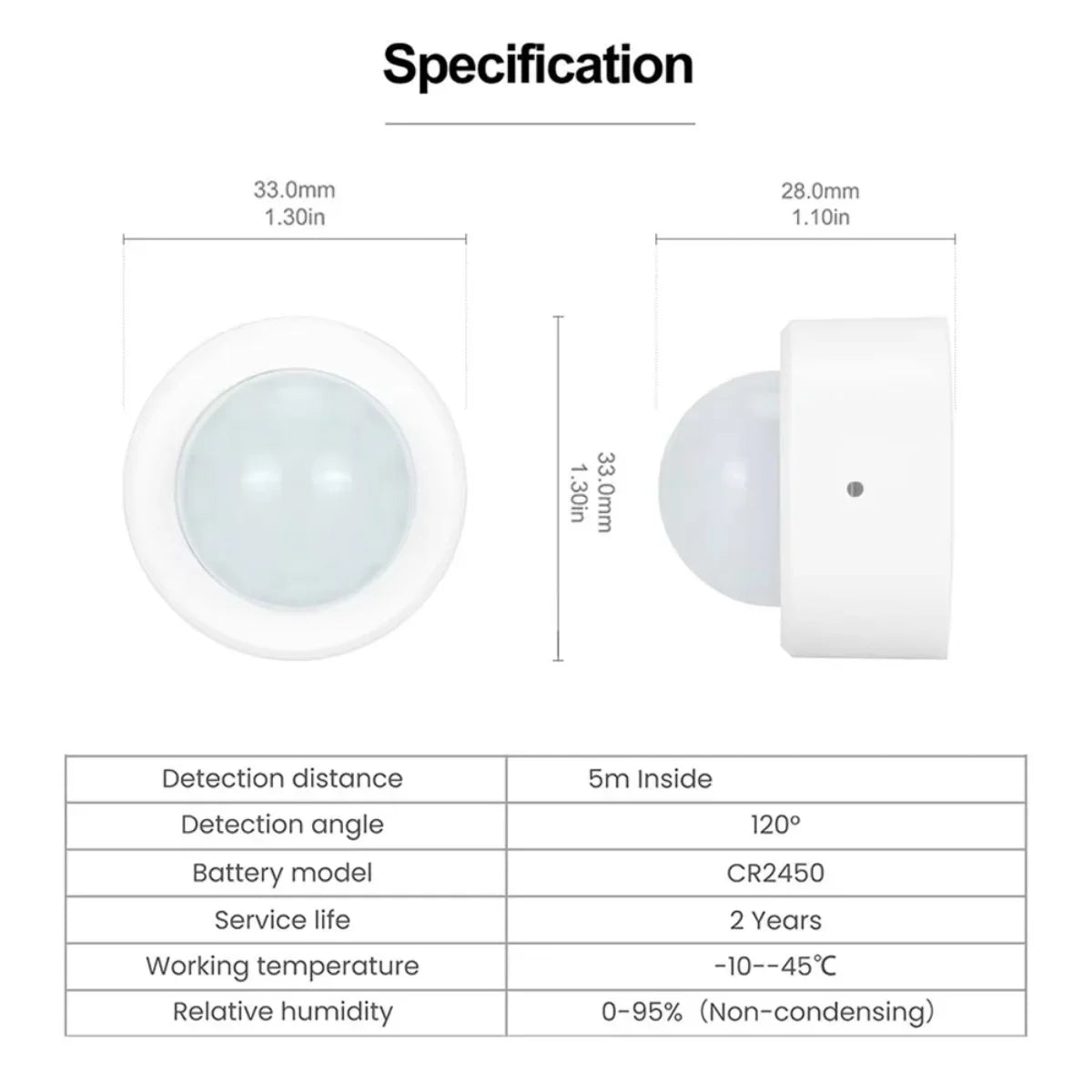 Zigbee PIR Motion Sensor Human Body Infrared Detector Home Security Alarm Movement Detection Sensor Works With Smart Life