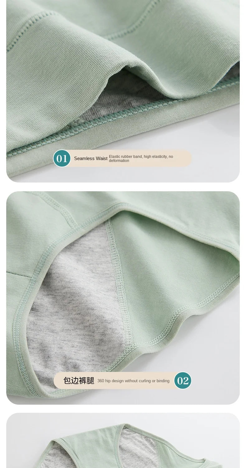 Panties for Menstruation Cotton Menstrual Panties High Waist Period Underwear Culotte Menstruelle Leak Proof Bragas Menstruales