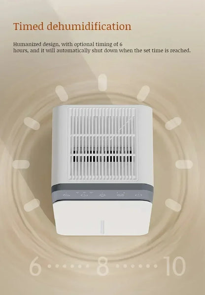 Intelligent Portable Dehumidifier with Deodorizing, Moisture Absorbing Mold Eliminator for Bedroom Office Dampness Control