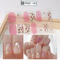 1PC Gel Nail Sticker Patch Slider Flower Gradient Color Back Glue Full Cover Waterproof Gel Nail Sticker UV Lamp Curing Manicur