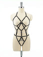 Adjustable Strap Binding Hollow Set One-piece Binding Without Underwear Nightclub Performance Sex Party Props Bdsm