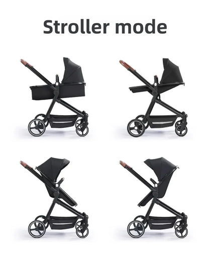 EU stock of pet strollers Double-seat stroller can carry both baby and pet Dual-mode seat, stroller with pet carrier