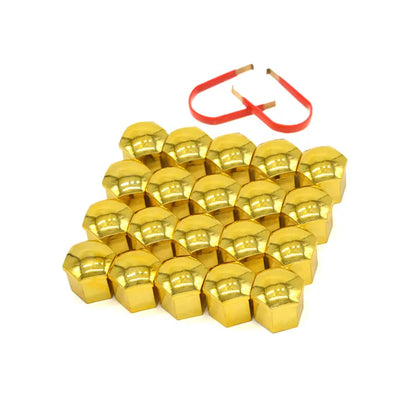 17mm/19mm/21mm 20Pcs Car Wheel Nut Caps Protection Covers Caps Auto Hub Screw Cover Black Car Tire Bolt Nut Cap Tyre Decoration