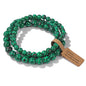 3pcs/set Natural Stone Beads Bracelet For Women Men 4 6 8 MM Indian Moss Agates Rhodonite Quartzs Jewelry Bracelet Gift Fashion