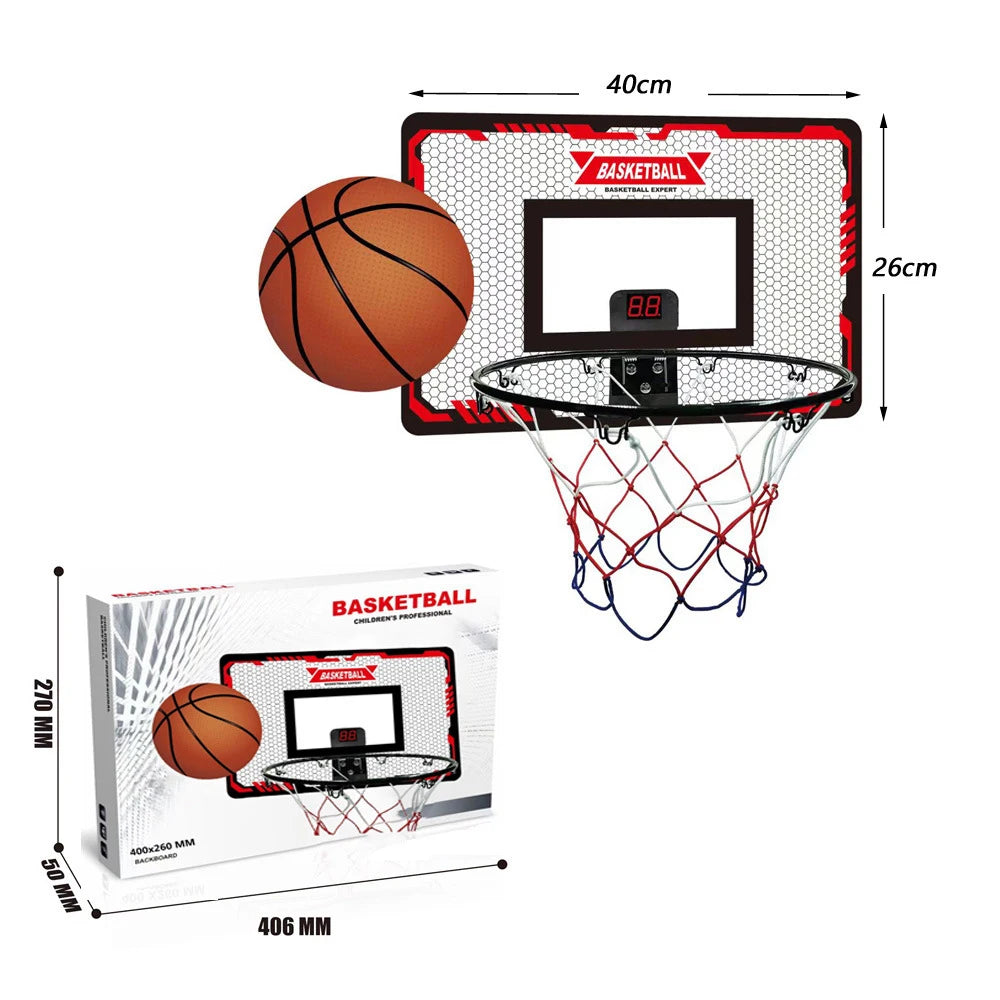 New Children's Sports Basketball Set Toys Wall-mounted Folding Basketball Rack Outdoor Indoor Parent-child Sports Games