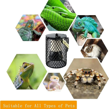 Reptile Lampshade and Holder, Basking Light, Amphibians Pets Health Products, Perfect for Terrariums