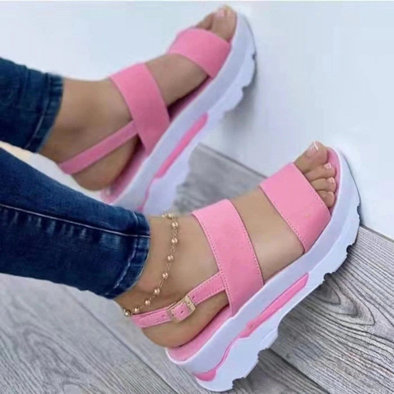 2025 Summer Sandals for Women Fashion Platform Sandals Wedge  Casual Shoes Lightweight Heeled Sandalias Mujer Flip Flops Zapatos