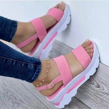 2025 Summer Sandals for Women Fashion Platform Sandals Wedge  Casual Shoes Lightweight Heeled Sandalias Mujer Flip Flops Zapatos