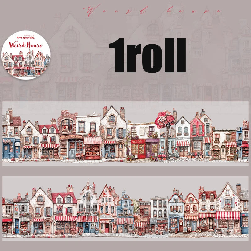 Mr.Paper kawaii Wacky House Series House Landscaping Tape DIY handbook decorative tape stickers student supplies washi tape set