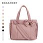 BAGSMART Large Capacity Tote Bag for Women Versatile Commuting Handbag Messenger Multiple Pockets Shoulder Sport Bag