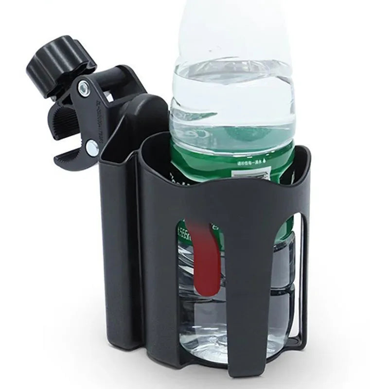 Baby Stroller Water Cup Holder with Mobile Phone Holderbottle 360 Degree Rotation Carbicycle Universal Water Bottle Holder