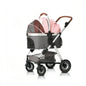 Luxury 3-in-1 Aluminum Alloy Foldable Pet Stroller Customized Dog Travel Carrier with Trolley Bag