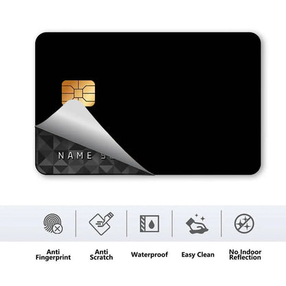 Solid Color 1 Set Of 4 Pcs Matte Film Cover Skin Sticker For Credit Card Bank Debit Bus Card