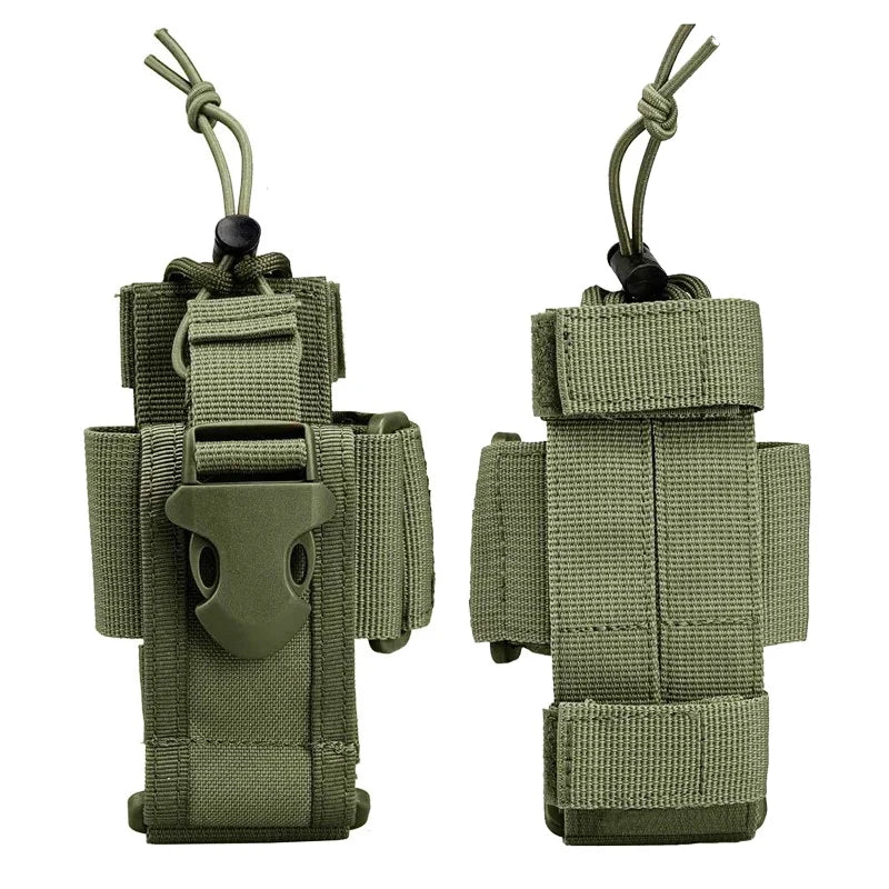 New Tactical Adjustable Walkie Talkie Holder Radio Pouch Hunting Interphone Hanging Bag Outdoor Nylon Molle Radio Pouch