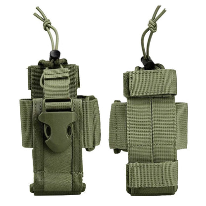 New Tactical Adjustable Walkie Talkie Holder Radio Pouch Hunting Interphone Hanging Bag Outdoor Nylon Molle Radio Pouch