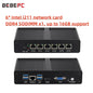BEBEPC Fanless Mini PC Intel 4415U 6*LAN i211 NICS 1*RS232 3/4G Module Pfsense Firewall Soft Router VPN Sever Linux Win11 Pro