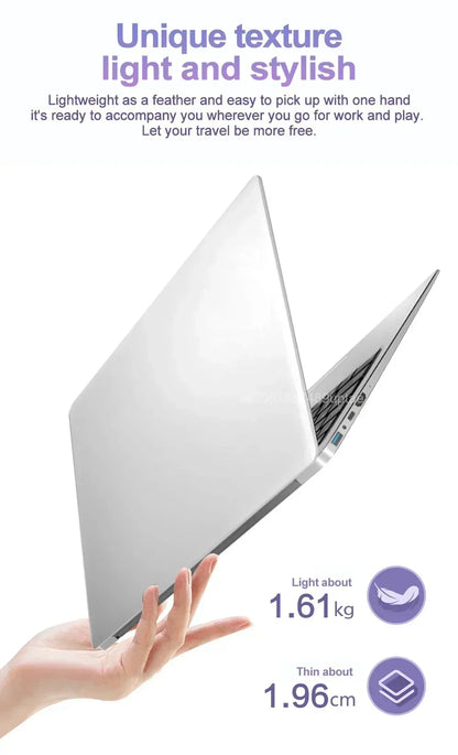 14.1 Inch Business Ultra Portable Laptop I9-9900 I9-10980HK 2026 Win11 DDR4 16GB/32GB RAM 2TB SSD Slim Office Notebook PC