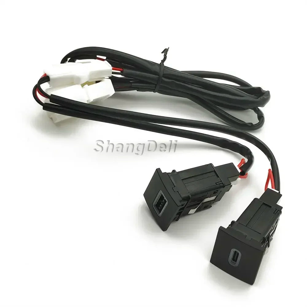 For VW Golf 6 MK6 Jetta 5 MK5 Scirocco 2006 - 2012 Car USB Charger PD Quick Charge QC3.0 Auto Phone Charging Adapter Button