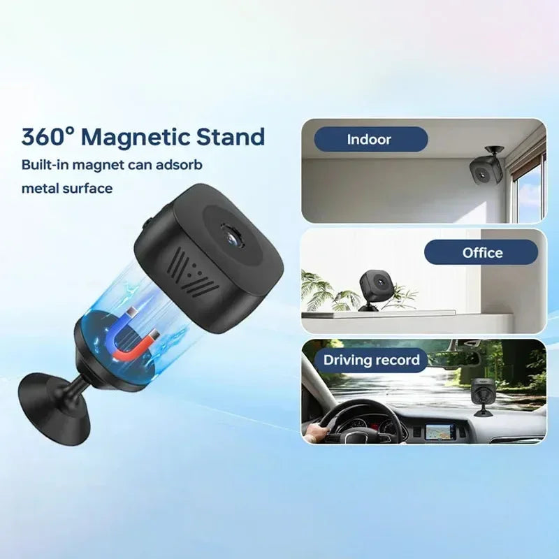 New Mini 6K WiFi Security Camera Full HD Surveillance Cam Two-way Audio Motion Detection Infrared Night Vision Home Monitor