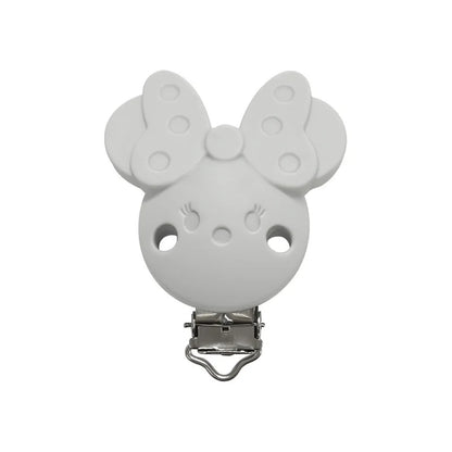 10pcs Silicone Cartoon Pacifier Clips Food Grade Silicone DIY Baby Teether Toy Necklace Pacifier Chain Dummy Clips