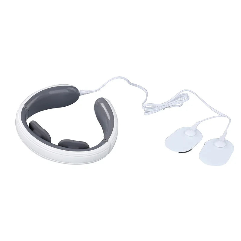Ems Electric Neck Massager 6-Mode 9-Speed Massager Muscle Relaxation Battery Neck Massager Tool Relax Cervical Relief Pain