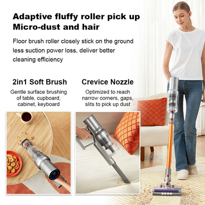 Handheld Cordless Wireless Vacuum Cleaner Liectroux I10, 27000PA, Smart Dust Detection, Big Touch Screen, Auto Speed