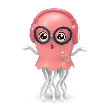 Dancing Squid Toy Pet Automatic Obstacle Avoidance Crawling Walking Electric Music Octopus with Light Music Toys Birthday Gifts